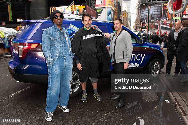 Andre 3000 attends the Gillette "Movember" Event in Times Square on November 13, 2012 in New York City.