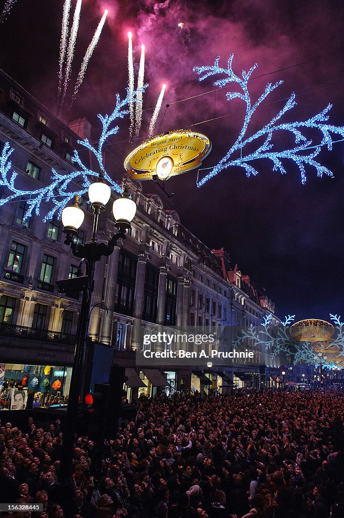 Regent Street Christmas Lights Switch On