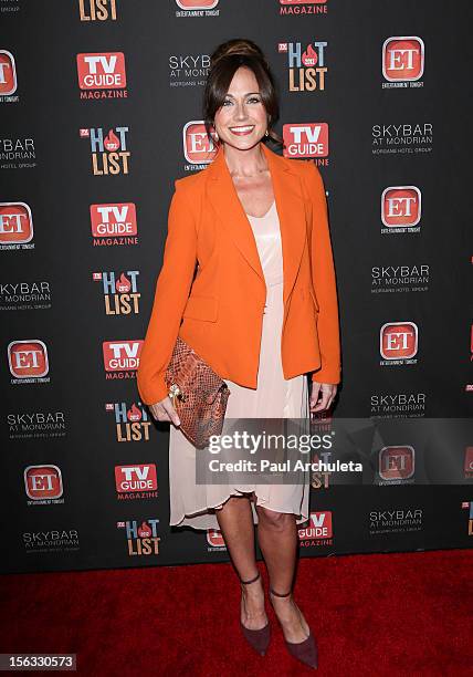 Actress Nikki Deloach attends the TV Guide Magazine Hot List Party at SkyBar at the Mondrian Los Angeles on November 12, 2012 in West Hollywood,...