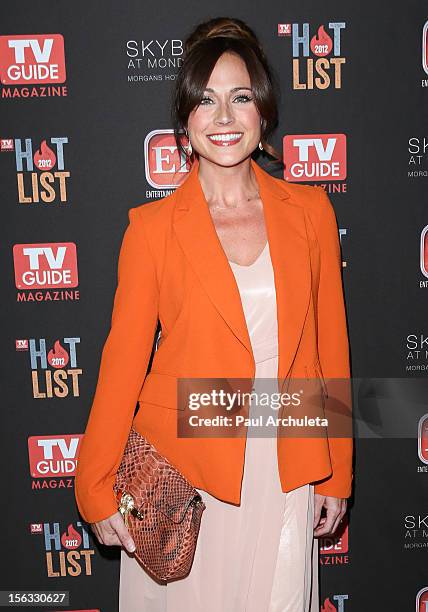 Actress Nikki Deloach attends the TV Guide Magazine Hot List Party at SkyBar at the Mondrian Los Angeles on November 12, 2012 in West Hollywood,...