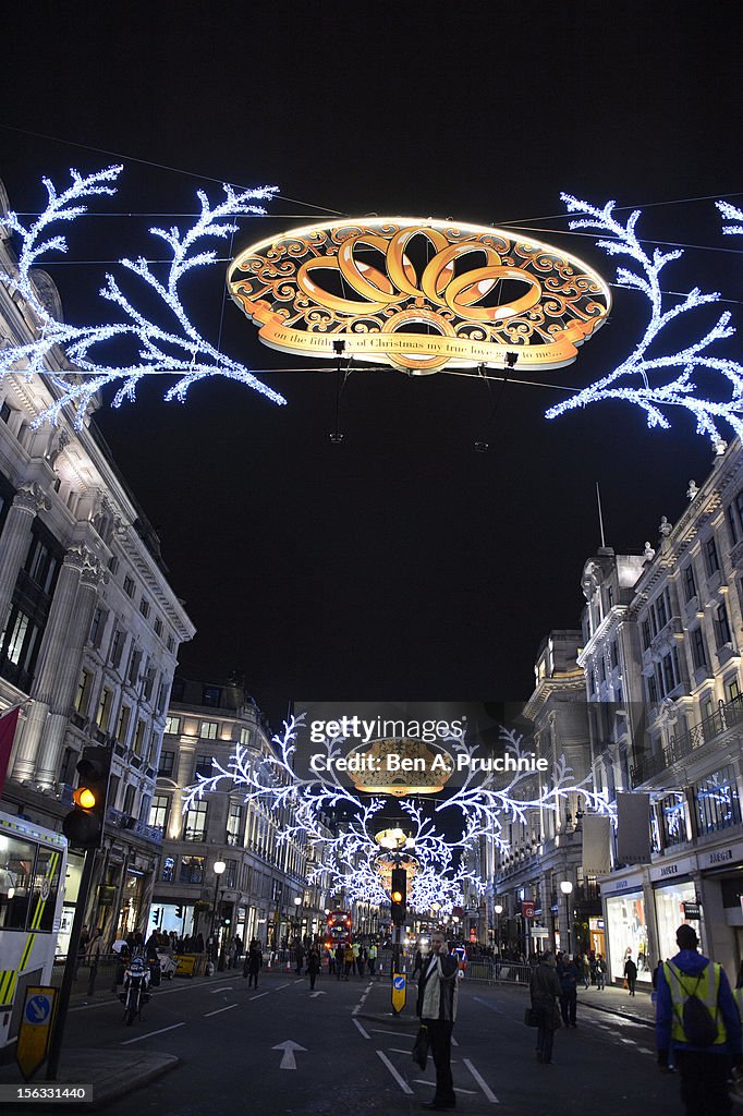 Regent Street Christmas Lights Switch On