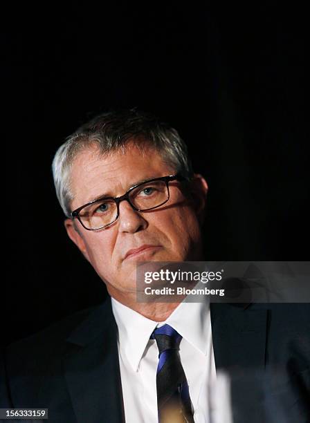 Robert K. Futterman, chairman and chief executive officer of RKF, listens during a panel discussion at the Bloomberg Commercial Real Estate...