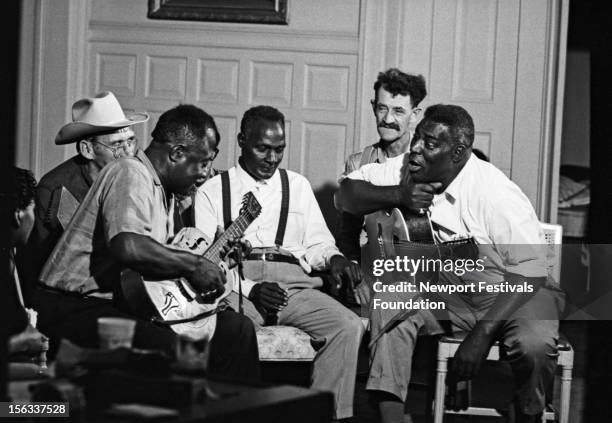 Blues and folk legends including Bukka White, Kilby Snow , Reverend Pearly Brown, Willard Watson, and Howlin' Wolf share musical styles and...