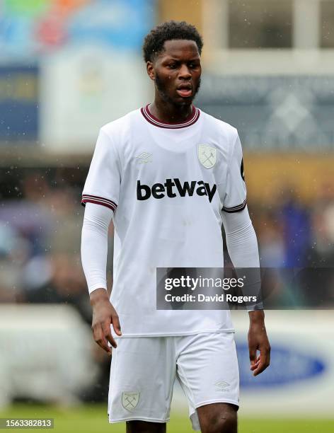 Kamarai Swyer of West Ham United looks on during the pre-season friendly match between Dagenham & Redbridge and West Ham United at Chigwell...