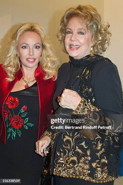 Princess Camilla of Bourbon-Two Sicilies and her mother Edoarda Crociani attend the Royal House of Bourbon-Two Sicilies Exhibition on November 13,...