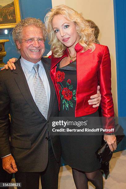 Laurent Dassault and Princess Camilla of Bourbon-Two Sicilies attend the Royal House of Bourbon-Two Sicilies Exhibition on November 13, 2012 in...