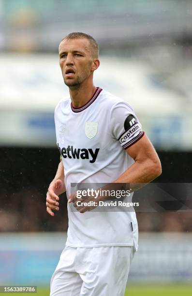 Tomas Soucek of West Ham United looks on during the pre-season friendly match between Dagenham & Redbridge and West Ham United at Chigwell...