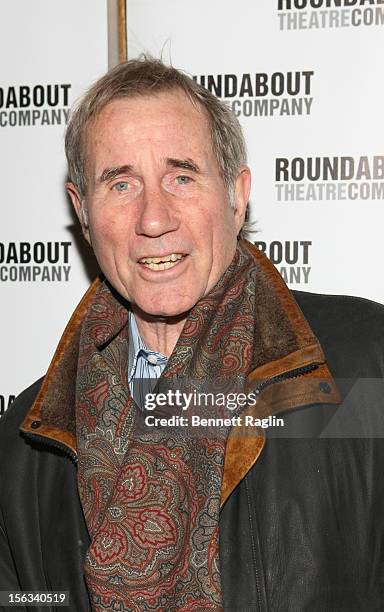 Actor Jim Dale attends the "The Mystery Of Edwin Drood" Broadway Opening Night at the Roundabout Theatre Company's Studio 54 on November 13, 2012 in...