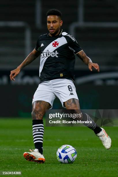 Jair of Vasco reacts during the match between Corinthians and Vasco as part of Brasileirao Series A 2023 at Neo Quimica Arena on July 29, 2023 in Sao...