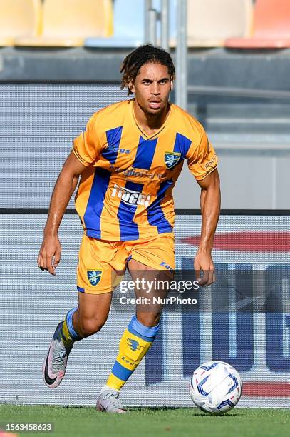 Anthony Oyono of Frosinone Calcio during the friendly pre season match between Frosinone Calcio and US Salernitana at Stadio Benito Stirpe July 29,...