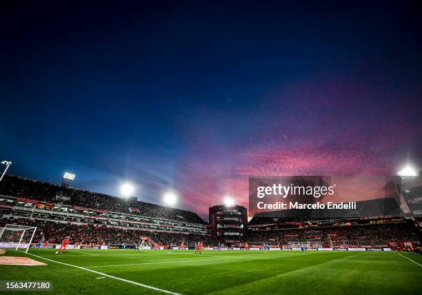 General view of Estadio Libertadores de América during the match between Independiente and Boca Juniors as part of Liga Profesional 2023 at Estadio...