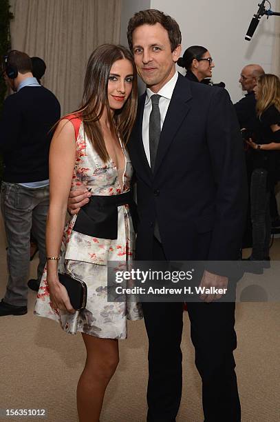 Alexi Ashe and Seth Meyers attend The Ninth Annual CFDA/Vogue Fashion Fund Awards at 548 West 22nd Street on November 13, 2012 in New York City.