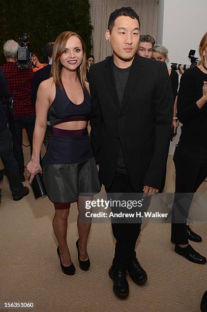 Actress Christina Ricci and designer Richard Chai attend The Ninth Annual CFDA/Vogue Fashion Fund Awards at 548 West 22nd Street on November 13, 2012...