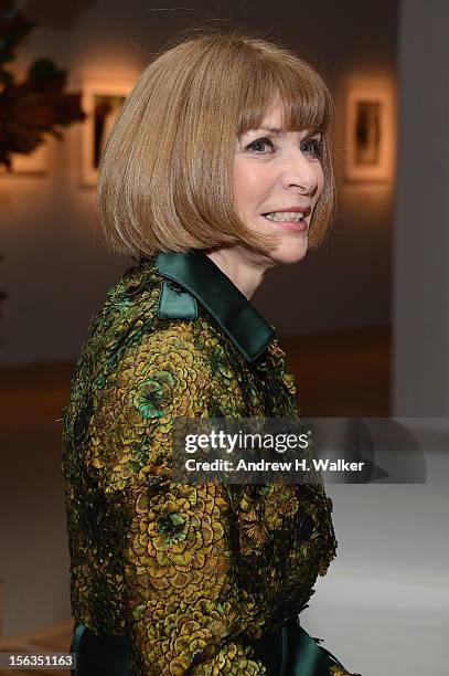 Vogue Editor-in-Chief Anna Wintour attends The Ninth Annual CFDA/Vogue Fashion Fund Awards at 548 West 22nd Street on November 13, 2012 in New York...