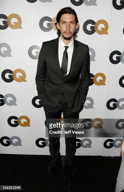 Actor Adam Driver arrives at the GQ Men of the Year Party at Chateau Marmont on November 13, 2012 in Los Angeles, California.