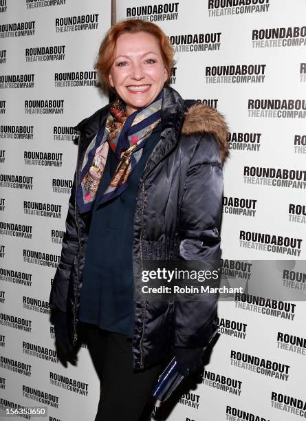Actress Julie White attends the 'The Mystery Of Edwin Drood' Broadway Opening Night at Roundabout Theatre Company's Studio 54 on November 13, 2012 in...