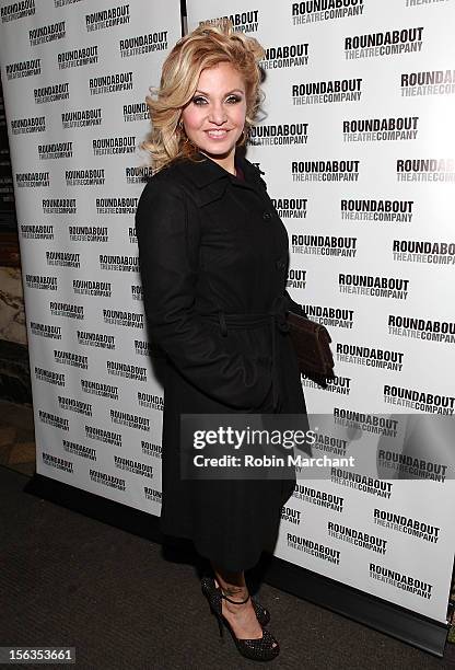 Actress Orfeh attends the 'The Mystery Of Edwin Drood' Broadway Opening Night at Roundabout Theatre Company's Studio 54 on November 13, 2012 in New...