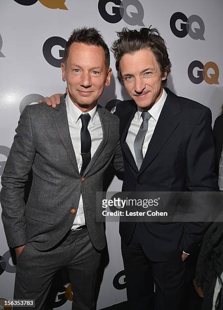 Editor-in-chief Jim Nelson and actor John Hawkes arrives at the GQ Men of the Year Party at Chateau Marmont on November 13, 2012 in Los Angeles,...