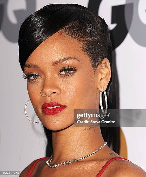 Rihanna arrives at the GQ Men Of The Year Party at Chateau Marmont on November 13, 2012 in Los Angeles, California.