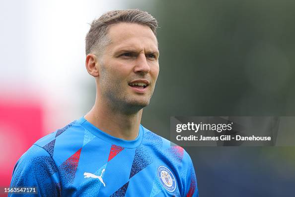 Nick Powell of Stockport County during the preseason friendly match