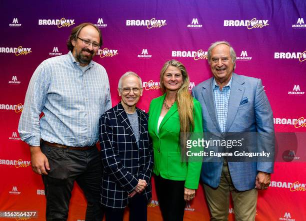 Wally Sedgewick, Don Roy King, Bonnie Comley and Stewart F. Lane attend BroadwayCon 2023 with Bonnie Comley, Stewart F. Lane, Don Roy King & Alia...
