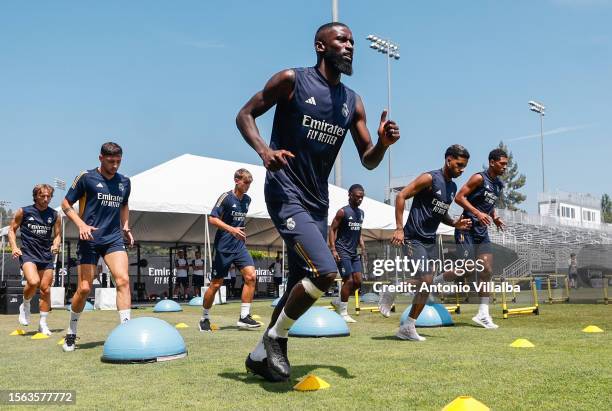 Real Madrid squad train on July 22, 2023 in Los Angeles, California.