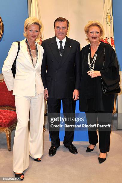 Princess Anne of Bourbon-Two Sicilies , her sister Princess Beatrice of Bourbon-Two Sicilies and Prince Charles of Bourbon-Two Sicilies attend the...