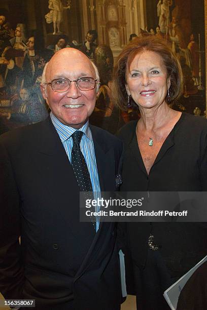 Patrick Lavoix and Princess Milena of Liechtenstein attend the Royal House of Bourbon-Two Sicilies Exhibition on November 13, 2012 in Paris, France.