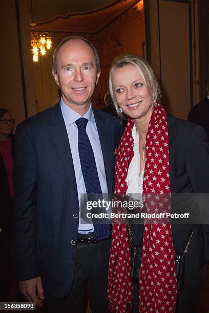 Michel of Yugoslavia and his sister Helene of Yugoslavia attend the Royal House of Bourbon-Two Sicilies Exhibition on November 13, 2012 in Paris,...