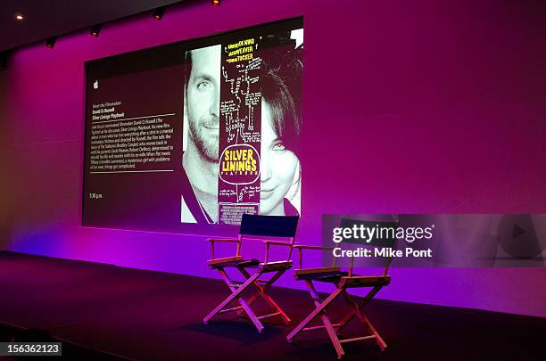 General view of atmosphere at Meet The Filmmaker: "Silver Linings Playbook" at the Apple Store Soho on November 13, 2012 in New York City.