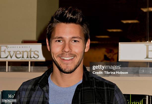 Scott Clifton attends Bradley Bell's and cast members of 'The Bold And The Beautiful' Book Signing at Barnes & Noble bookstore at The Grove on...