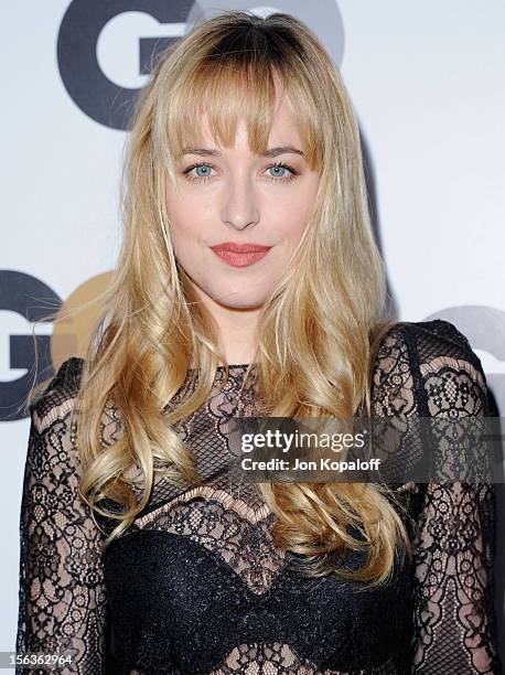 Actress Dakota Johnson arrives at GQ Men Of The Year Party at Chateau Marmont on November 13, 2012 in Los Angeles, California.