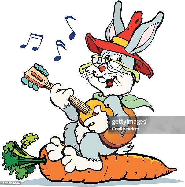 rabbit - red string stock illustrations