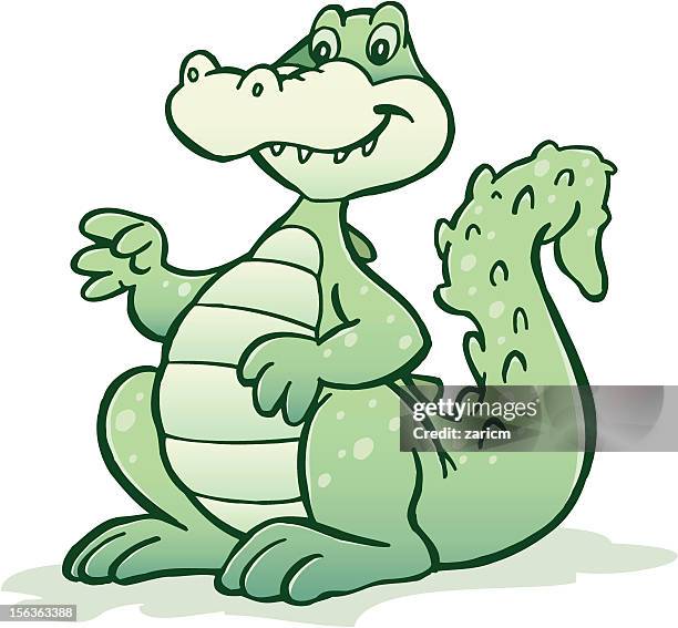 crocodile - nile river stock illustrations