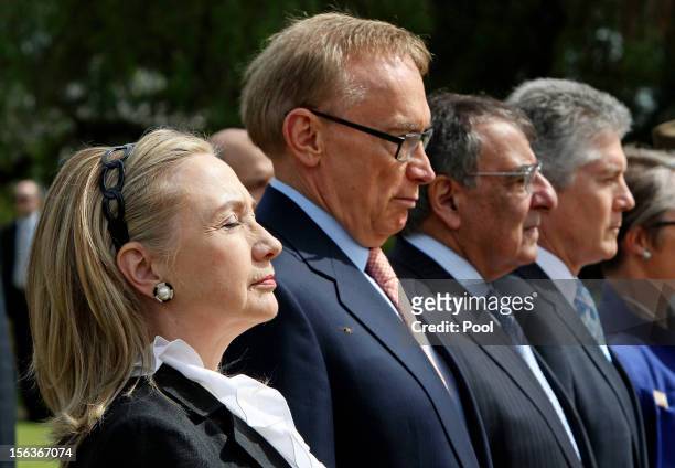 Secretary of State Hillary Clinton, Australian Foreign Affairs minister Bob Carr, US Defence Secretary Leon Panetta and Australian Minister of...