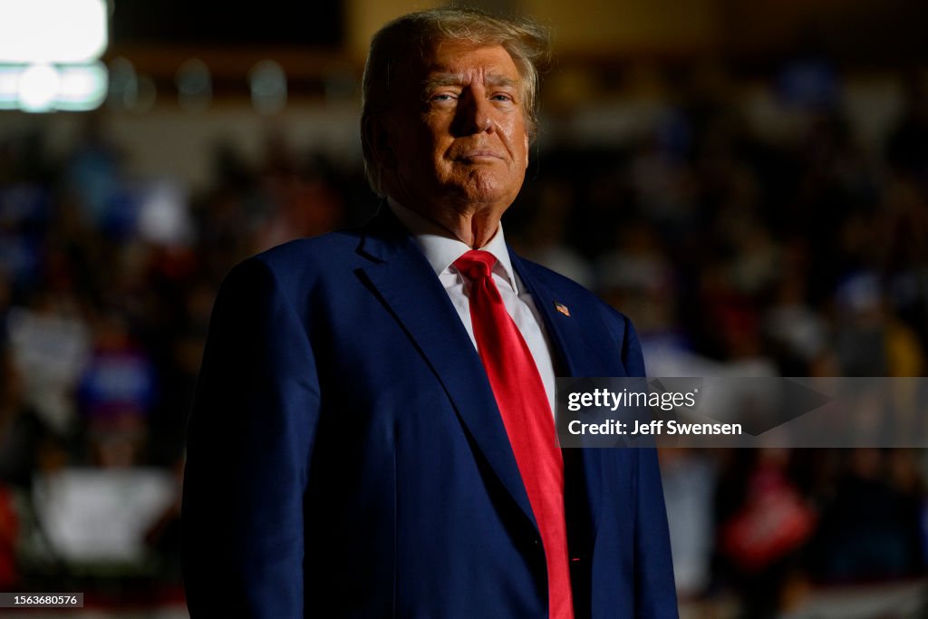 Donald Trump Holds A Campaign Rally In Erie, Pennsylvania