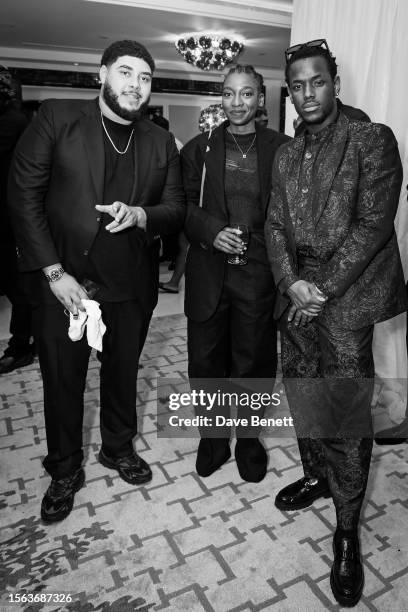 Big Zuu, Little Simz and Micheal Ward attend #TheMikeGala, Stormzy's 30th Birthday with The Biltmore Mayfair, LXR Hotels & Resorts and Don Julio 1942...