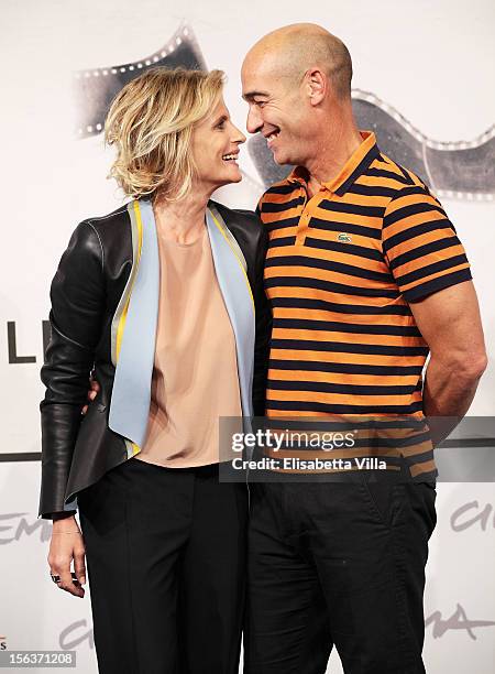 Actors Isabella Ferrari and Jean-Marc Barr attend the 'E La Chiamano Estate' Photocall during the 7th Rome Film Festival at the Auditorium Parco...