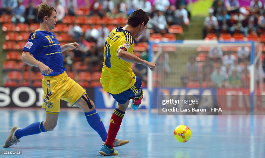 Colombia v Ukraine: Quarter-Final - FIFA Futsal World Cup Thailand 2012