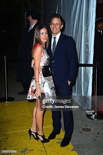 Seth Meyers and Alexi Ashe attend The Ninth Annual CFDA/Vogue Fashion Fund Awards at 548 West 22nd Street on November 13, 2012 in New York City.