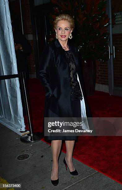 Carolina Herrera attends The Ninth Annual CFDA/Vogue Fashion Fund Awards at 548 West 22nd Street on November 13, 2012 in New York City.