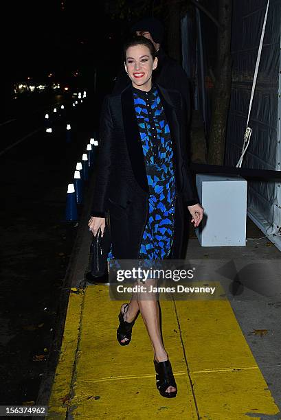 Liv Tyler attends The Ninth Annual CFDA/Vogue Fashion Fund Awards at 548 West 22nd Street on November 13, 2012 in New York City.