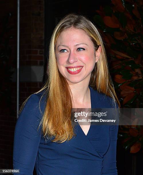 Chelsea Clinton attends The Ninth Annual CFDA/Vogue Fashion Fund Awards at 548 West 22nd Street on November 13, 2012 in New York City.