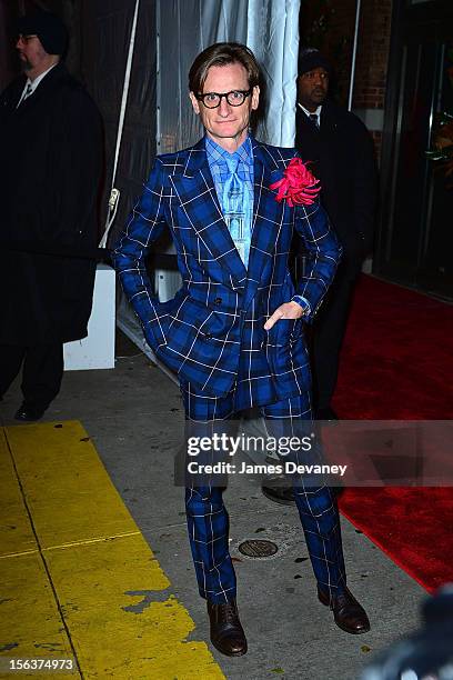 Hamish Bowles attends The Ninth Annual CFDA/Vogue Fashion Fund Awards at 548 West 22nd Street on November 13, 2012 in New York City.