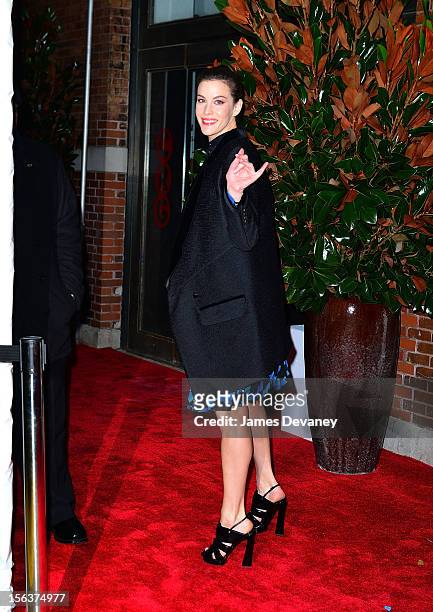 Liv Tyler attends The Ninth Annual CFDA/Vogue Fashion Fund Awards at 548 West 22nd Street on November 13, 2012 in New York City.