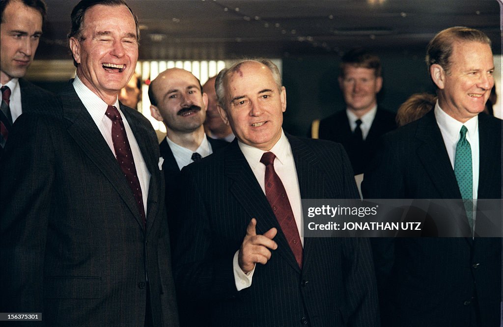 US-SOVIET-SUMMIT-GORBACHEV-BUSH-BAKER