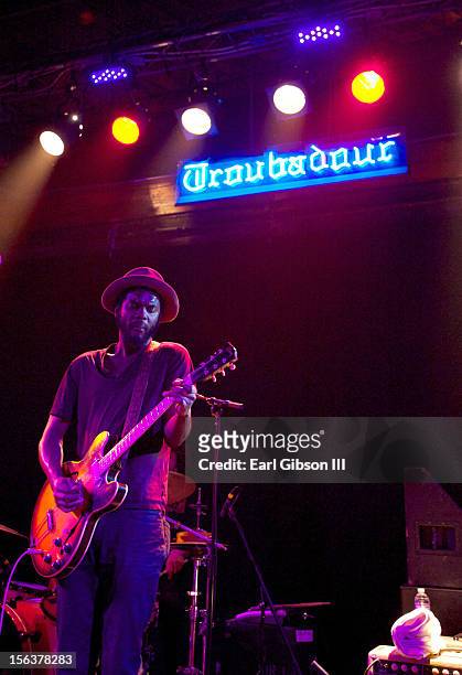 Gary Clark Jr. Performs at The Troubadour on November 13, 2012 in Los Angeles, California.