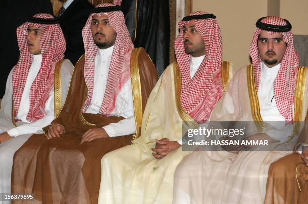 Saudi Prince Bandar bin Abdullah bin Abdul Aziz al-Saud, Prince Saed bin Abdullah bin Abdul Aziz al-Saud, Prince Mansur bin Abdullah bin Abdul Aziz...