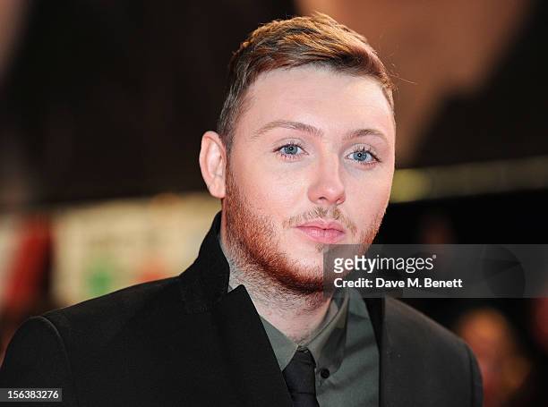 Factor finalist James Arthur attends the UK Premiere of 'The Twilight Saga: Breaking Dawn Part 2' at Odeon Leicester Square on November 14, 2012 in...