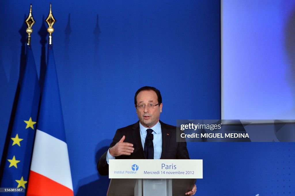 FRANCE-HEALTH-PASTEUR-HOLLANDE